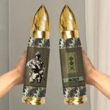 Personalized Irish Veteran Rank Camo Custom Name Bullet Tumbler Printed VA241591