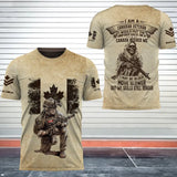 Personalized I Am A Canadian Veteran I Would Put The Uniform Back On If Canada Needed Me I May Be Older Move Slower But My Skills Still Remain 3D T-shirt Printed AHHN241597