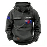 Personalized Australian Welder Australia Flag American Retro Hooded Sweatshirt Printed KVH241601