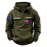 Personalized Australian Welder Australia Flag American Retro Hooded Sweatshirt Printed KVH241601