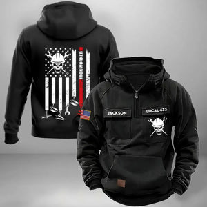 Personalized Ironworker US Flag Custom Name
American Retro Hooded Sweatshirt Printed KVH241613