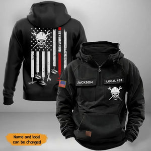 Personalized Ironworker US Flag Custom Name
American Retro Hooded Sweatshirt Printed KVH241613