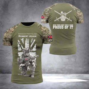 Personalized UK Veteran Been There Done That & Damn Proud Of It 3D T-shirt Printed VQ241606