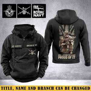 Personalized UK Army Veteran Been There Done That & Damn Proud Of It American Retro Hooded Sweatshirt Printed LVA241621