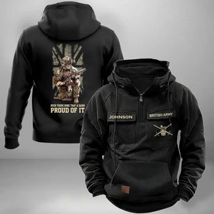 Personalized UK Army Veteran Been There Done That & Damn Proud Of It American Retro Hooded Sweatshirt Printed LVA241621