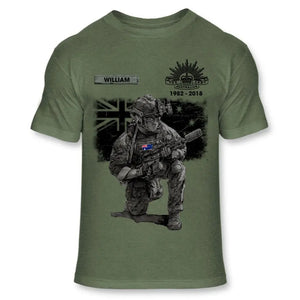 Personalized Australian Veteran Camo Custom Name & Time T-shirt Printed VQ241619