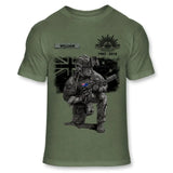 Personalized Australian Veteran Camo Custom Name & Time T-shirt Printed VQ241619