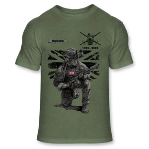 Personalized UK Veteran Camo Custom Name & Time T-shirt Printed VQ241619