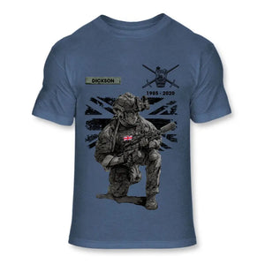 Personalized UK Veteran Camo Custom Name & Time T-shirt Printed VQ241619