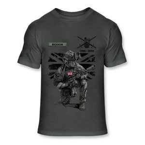 Personalized UK Veteran Camo Custom Name & Time T-shirt Printed VQ241619