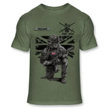 Personalized UK Veteran Camo Custom Name & Time T-shirt Printed VQ241619