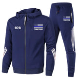 Personalized US Police Flag Custom Name, Department & ID 2D Set Tracksuit Hooded Sweatshirt & Pants Printed KVH241624