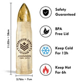 Personalized Canadian Veteran Logo Custom Name & Time Bullet Tumbler Printed AHVQ241628