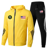 Personalized US Veteran Branch Logo & Name 2D Set Tracksuit Hooded Sweatshirt & Pants Printed VQ241638