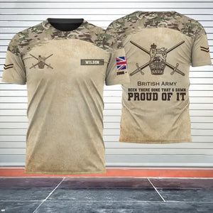 Personalized UK Army Been There Done That & Damn Proud Of It 3D T-shirt Printed AHHN241648