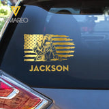 Personalized Welder US Flag Custom Name Decal Printed KVH241643