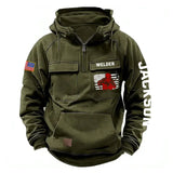 Personalized US Flag Welder Working American Retro Hooded Sweatshirt Printed KVH241652
