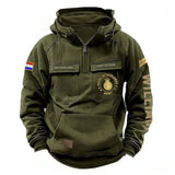 Personalized Netherlands Army Veteran Rank Gold & Logo American Retro Hooded Sweatshirt Printed KVH241669