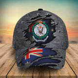 Personalized Australian Police Branch Logo & Name Cap 3D Printed QTVA241684