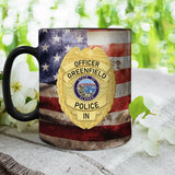 Personalized US Police Badge US Flag Mug Printed AHHN241787