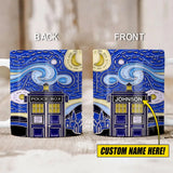 Personalized Starry Night Dr Who Van Gogh Police Box Mug Printed QTVA241848