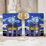 Personalized Starry Night Dr Who Van Gogh Police Box Mug Printed QTVA241848