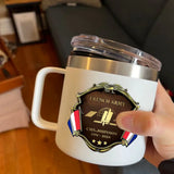 Personalized French Veteran Rank Gold & Service Time Coffee Cup 2D Printed AHHN241864