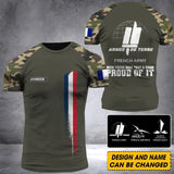 Personalized French Army Veteran Been There Done That & Damn Proud Of It 3D T-shirt Printed AHVQ241894