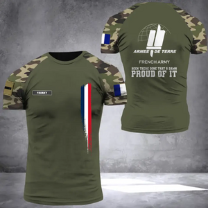 Personalized French Army Veteran Been There Done That & Damn Proud Of It 3D T-shirt Printed AHVQ241894