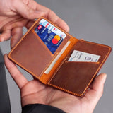 Personalized US Police Badge Police Officer Custom Name Leather Card Wallet QTKH241917