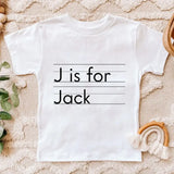 Personalized Alphabet Kid Name Kid T-shirt Printed VQ241921