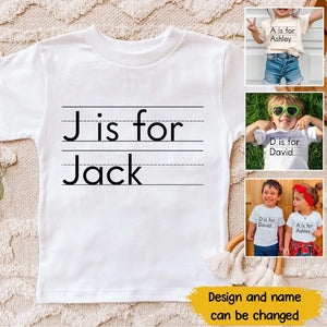 Personalized Alphabet Kid Name Kid T-shirt Printed VQ241921