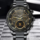 Personalized British Veteran Military Logo & Rank Gold Custom Name & Time Watch Printed AHVA241926
