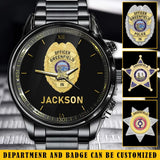 Personalized US Police Badge Police Officer Custom Name Watch Printed QTKH241927
