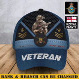 Personalized British Army Veteran Rank Gold This We'll Defend Proundly Served Cap 3D Printed AHVA241936
