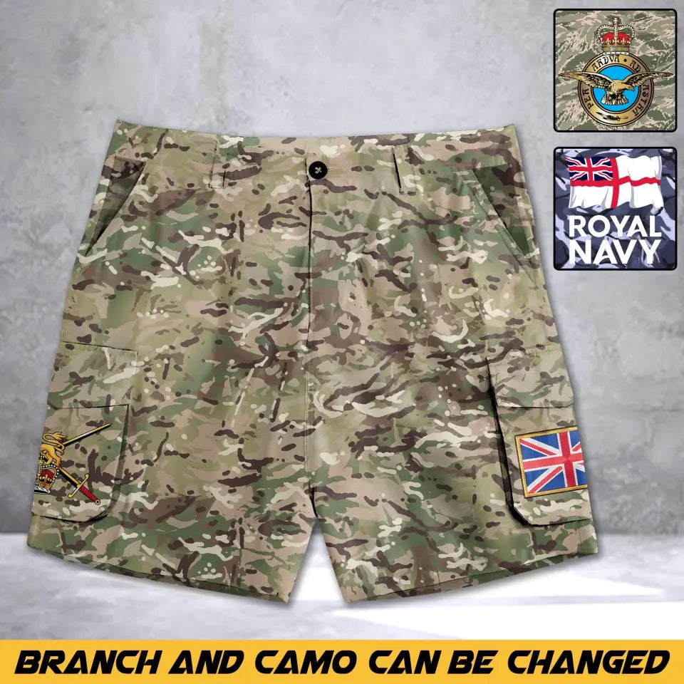 Personalized UK Veteran Camo UK Military Logo
Cargo Short Printed AHVA241937