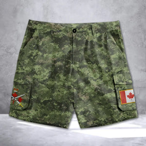 Personalized Canadian Veteran Camo Canadian Military Logo Cargo Short Printed AHVA241937
