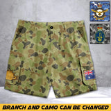 Personalized Australian Veteran Camo Australian Military Logo Cargo Short Printed AHVA241937