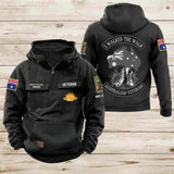 Personalized I Walked The Walk Australian Veteran Australian Military Logo & Rank Camo American Retro Hooded Sweatshirt Printed AHVA241939