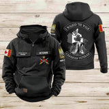 Personalized I Walked The Walk Canadian Veteran Canadian Military Logo & Rank Camo American Retro Hooded Sweatshirt Printed AHVA241939