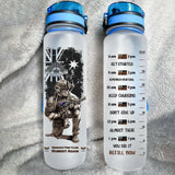 Personalized Australian Veteran Australian Military Logo Custom Rank & Name Water Tracker Bottle Printed KVH241940