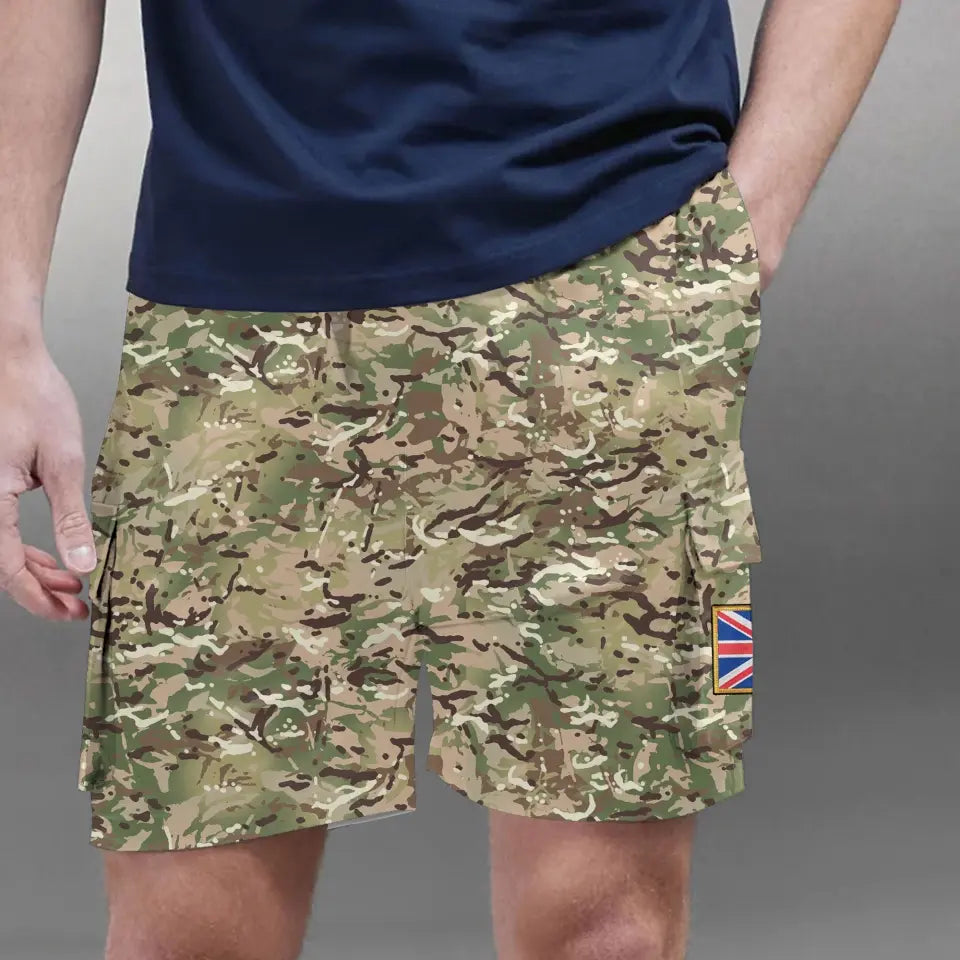 Personalized UK Veteran Camo UK Military Logo
Cargo Short Printed AHVA241937