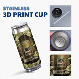 Personalized Australian Veteran Rank Camo Custom Name Stainless Steel 3D Print Cup Printed VA241942