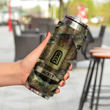 Personalized German Veteran Rank Camo Custom Name Stainless Steel 3D Print Cup Printed VA241942