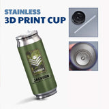 Personalized Canadian Veteran Rank Camo Veteran Nutrition Facts Stainless Steel 3D Print Cup Printed KVH241943