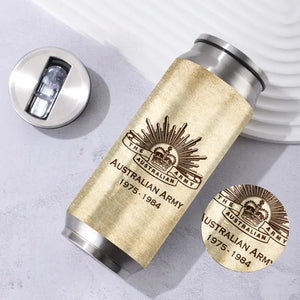 Personalized Australian Veteran Logo Custom Rank Camo & Name Stainless Steel 3D Print Cup Printed AHVA241945