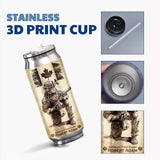 Personalized Canadian Veteran Logo Custom Rank Camo & Name Stainless Steel 3D Print Cup Printed AHVA241945