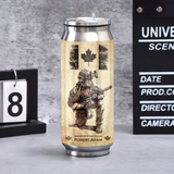 Personalized Canadian Veteran Logo Custom Rank Camo & Name Stainless Steel 3D Print Cup Printed AHVA241945