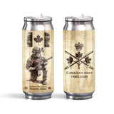 Personalized Canadian Veteran Logo Custom Rank Camo & Name Stainless Steel 3D Print Cup Printed AHVA241945