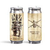Personalized British Veteran Logo Custom Rank Camo & Name Stainless Steel 3D Print Cup Printed AHVA241945